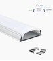 Perfil Superficie Flex 2m Aluminio Tira LED