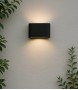 Aplique LED 10w Negro Slim Exterior - AtrapatuLED